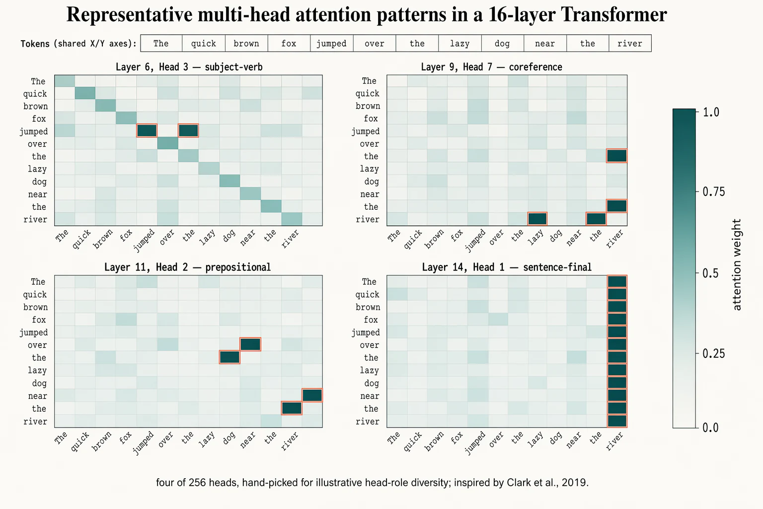 Multi-head attention heatmaps — Model explainers